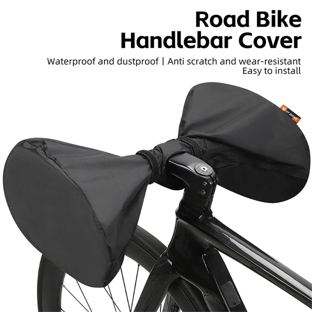 WEST BIKING YP0719375 Bicycle Handlebar Cover 210D Nylon Road Bike Handlebar Dust Cover - 4