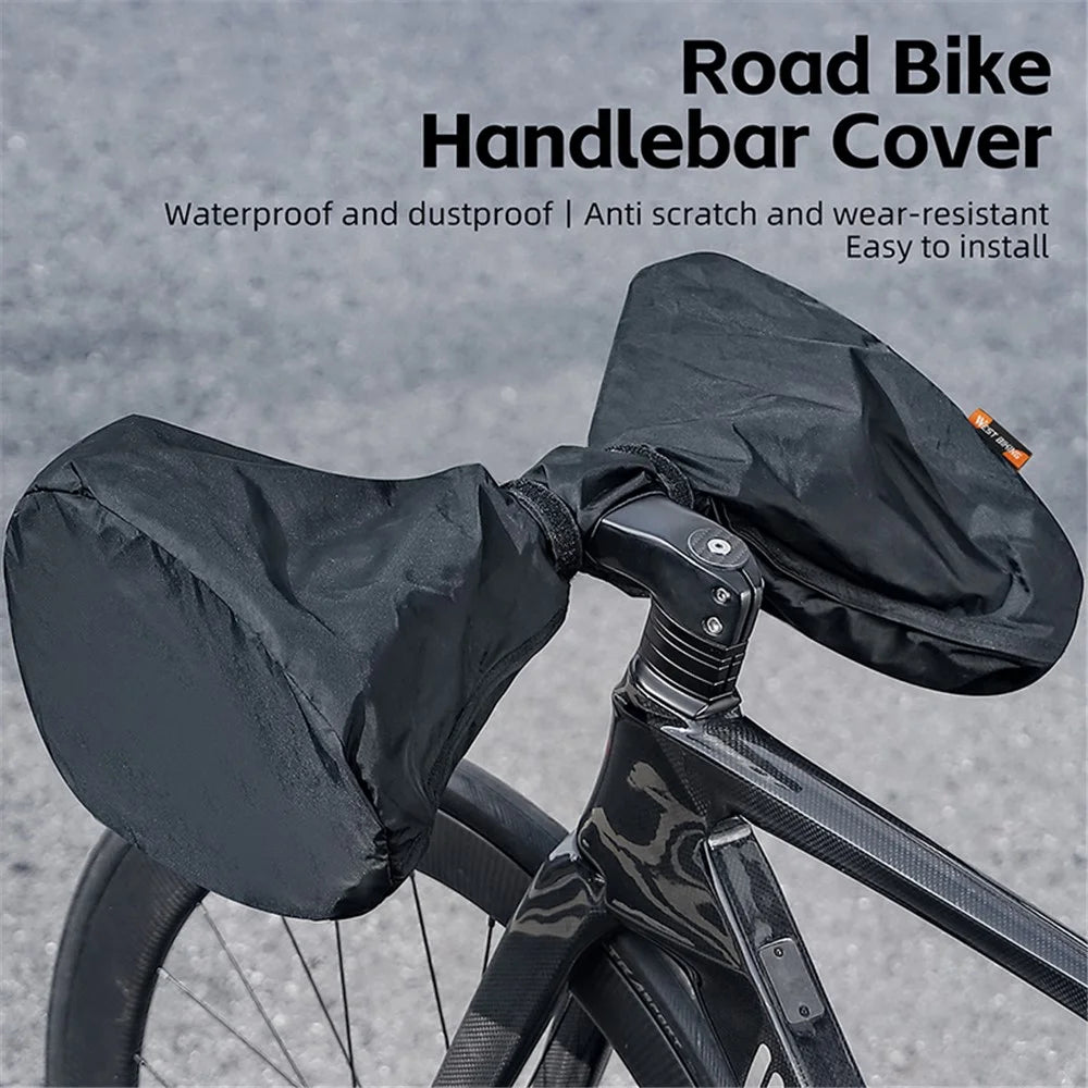 WEST BIKING YP0719375 Bicycle Handlebar Cover 210D Nylon Road Bike Handlebar Dust Cover - 5