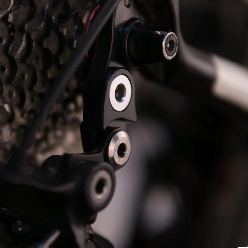 ZTTO Bicycle Rear Derailleur Hanger Extension Road Bike Frame Gear Tail Hook Extender - Black - 4