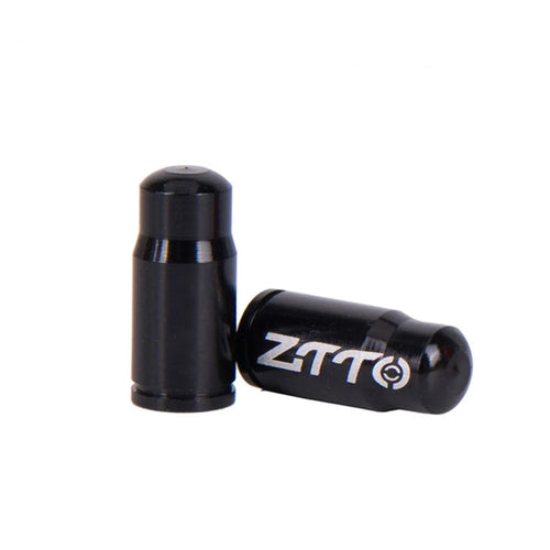 ZTTO 1Pc Aluminum Alloy Bicycle Tire Valve Cap Bike Presta Valve Dustproof Cap - Black - 1