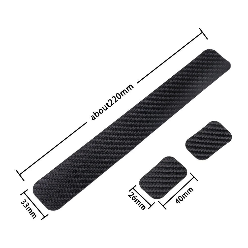 ZTTO 1 Set Bike Chainstay Protector Bicycle Chain Guard Pad Carbon Fiber Texture Protective Sticker - 6
