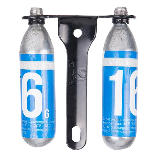 ZTTO Road Mountain Bike CO2 Cartridge Holder Aluminum Alloy Dual CO2 Cartridge Mount Bracket - Black - 2