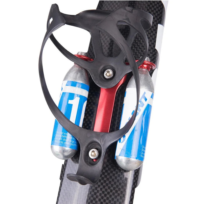 ZTTO Road Mountain Bike CO2 Cartridge Holder Aluminum Alloy Dual CO2 Cartridge Mount Bracket - Black - 4