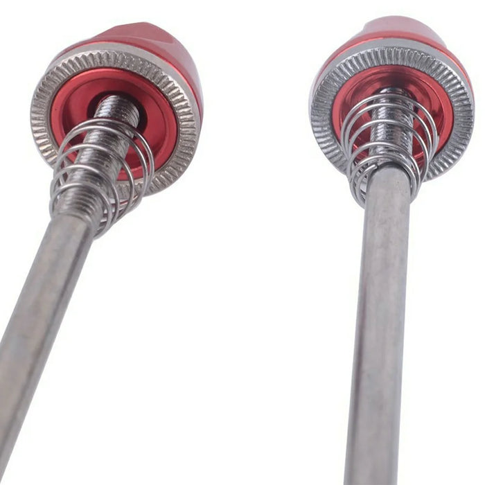 ZTTO QR1 1 Pair Bike Axle Quick Release Skewer MTB Bicycle Front Rear Axle Wheel Hub Quick Release Rod - Red - 6