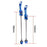 ZTTO QR1 1 Pair Bike Axle Quick Release Skewer MTB Bicycle Front Rear Axle Wheel Hub Quick Release Rod - Red - 7