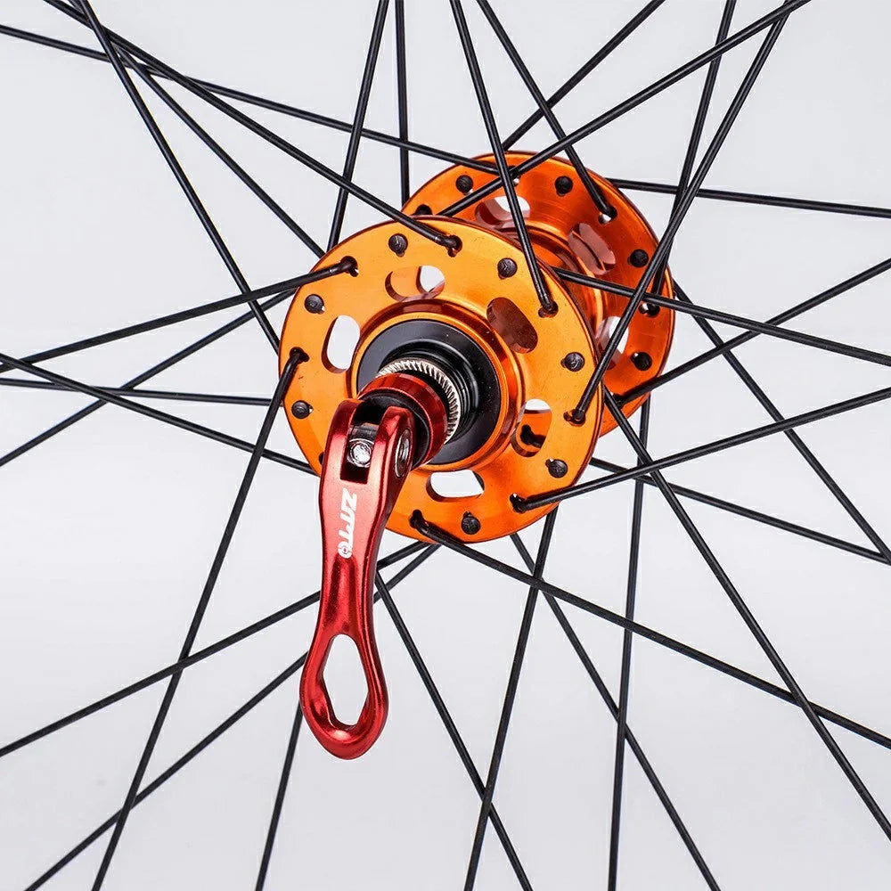 ZTTO LXKCG 1 Pair Bicycle Quick Release Skewer Bike Rear Wheel Quick Release Replacement Axle - Red - 6
