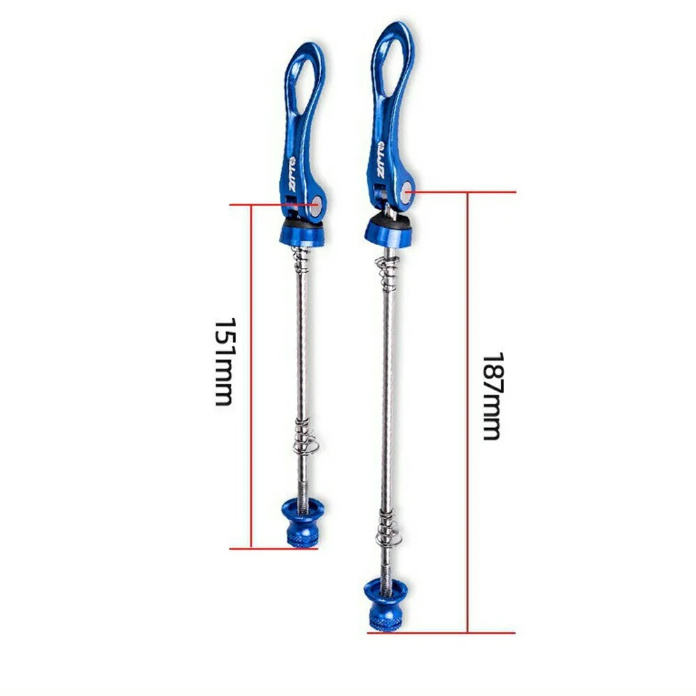ZTTO LXKCG 1 Pair Bicycle Quick Release Skewer Bike Rear Wheel Quick Release Replacement Axle - Red - 7