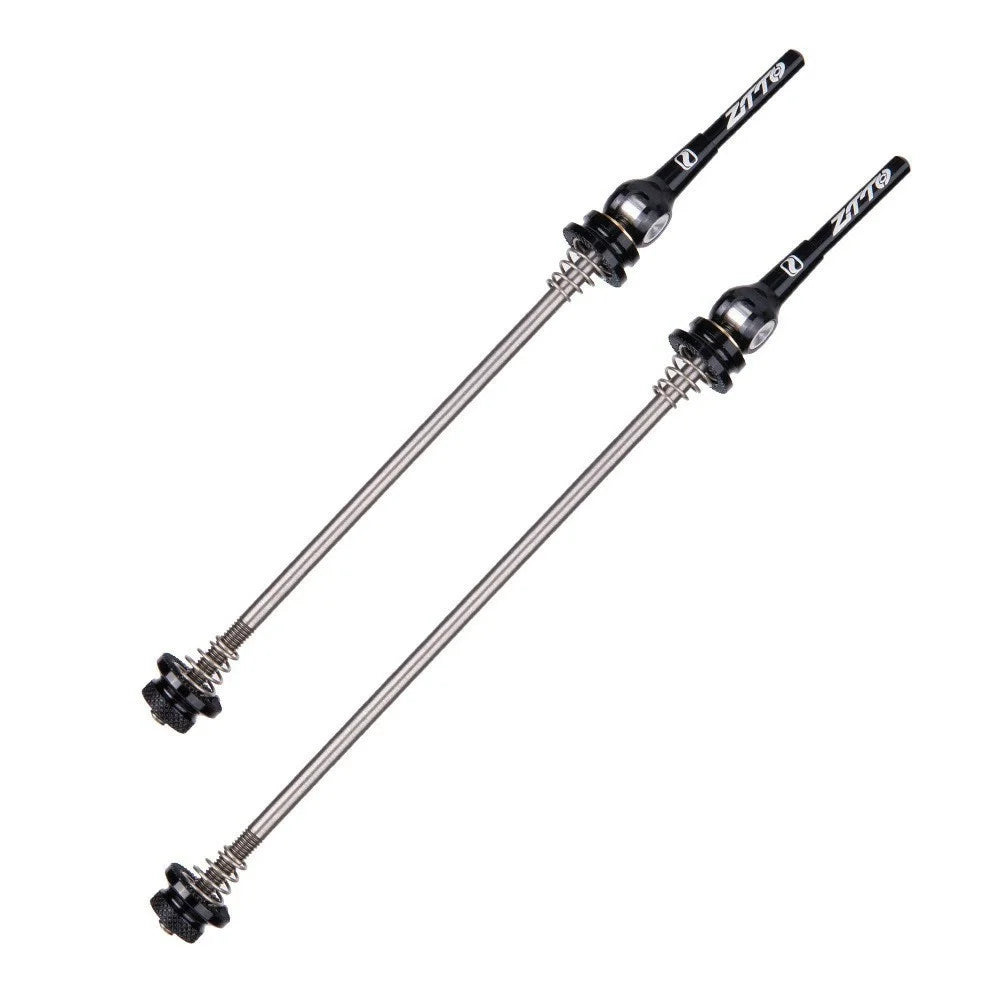 ZTTO QR5 1 Pair MTB Quick Release Skewers Bicycle Wheel Hub Front and Rear Clip Bolt Lever Axle Set - Black - 1