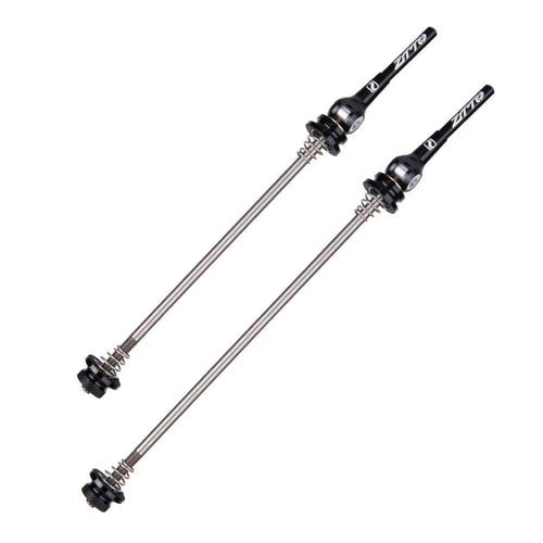 ZTTO QR5 1 Pair MTB Quick Release Skewers Bicycle Wheel Hub Front and Rear Clip Bolt Lever Axle Set - Black - 1