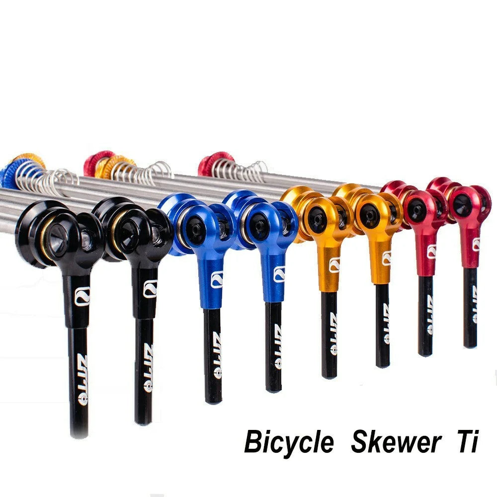 ZTTO QR5 1 Pair MTB Quick Release Skewers Bicycle Wheel Hub Front and Rear Clip Bolt Lever Axle Set - Black - 2