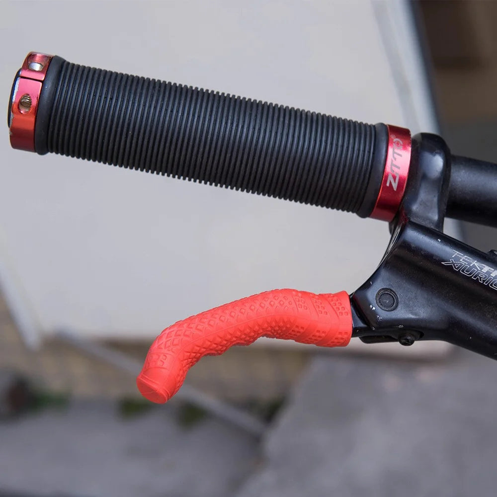 ZTTO SBT2 1 Pair Bike Silicone Brake Grip Sleeve Anti-slip Brake Handle Protective Cover - Black - 2