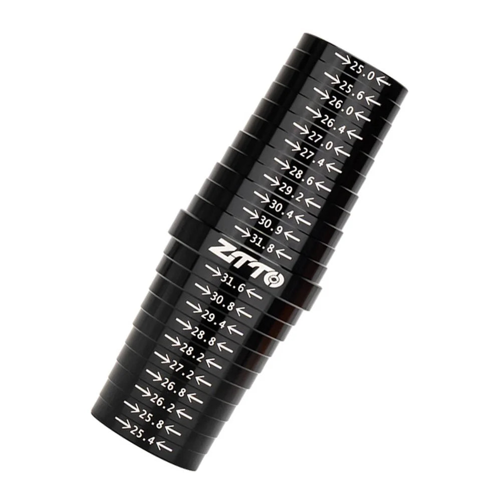 ZTTO ZGCL Metal Bike Seat Tube Seatpost Size Measurement Sizing Gauge for 25mm-31.8mm - Black - 1