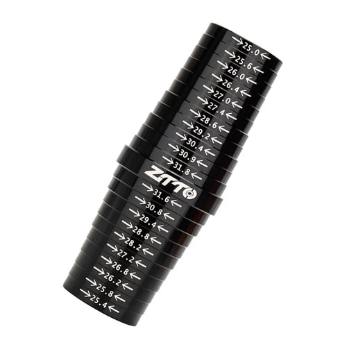 ZTTO ZGCL Metal Bike Seat Tube Seatpost Size Measurement Sizing Gauge for 25mm-31.8mm - Black - 1