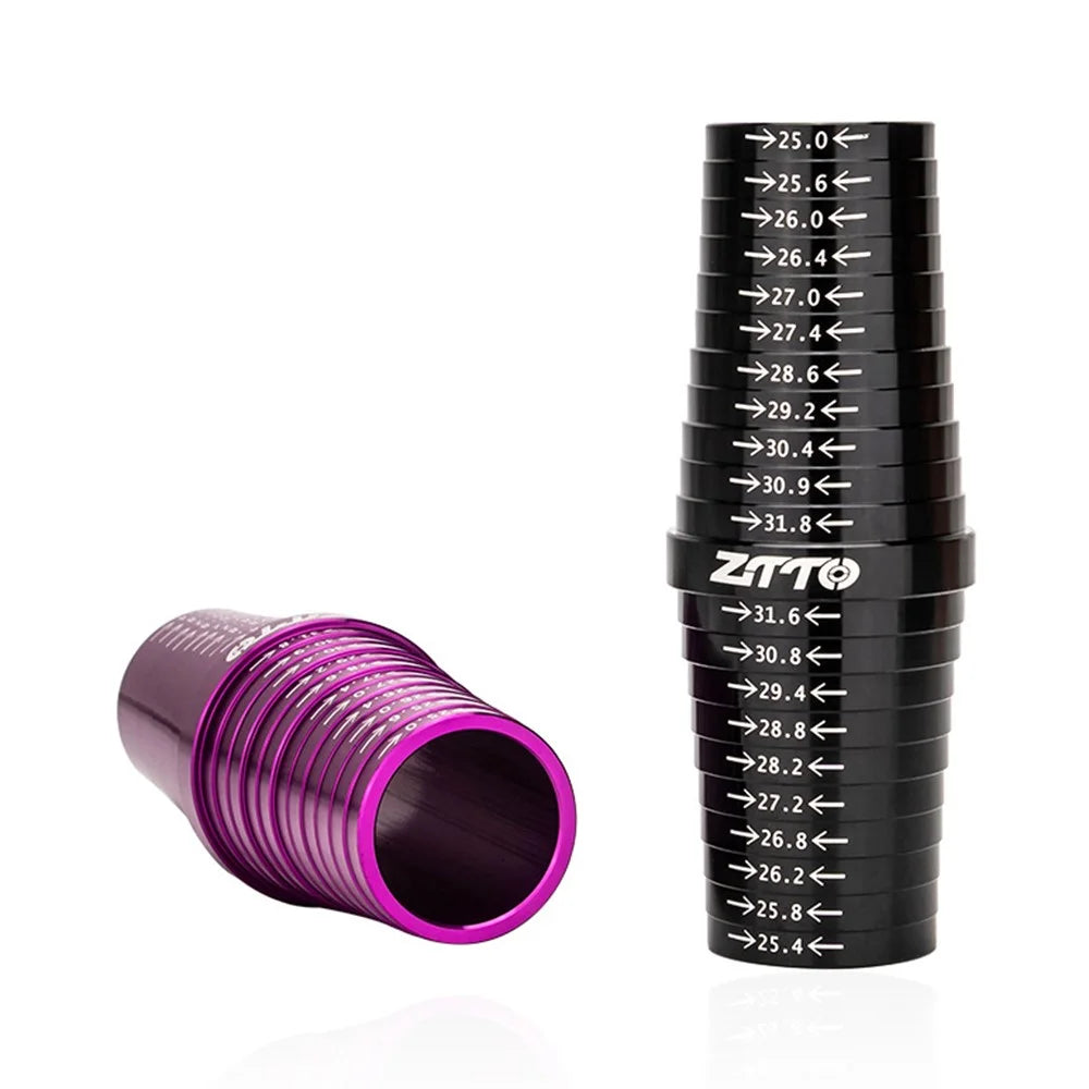 ZTTO ZGCL Metal Bike Seat Tube Seatpost Size Measurement Sizing Gauge for 25mm-31.8mm - Black - 4