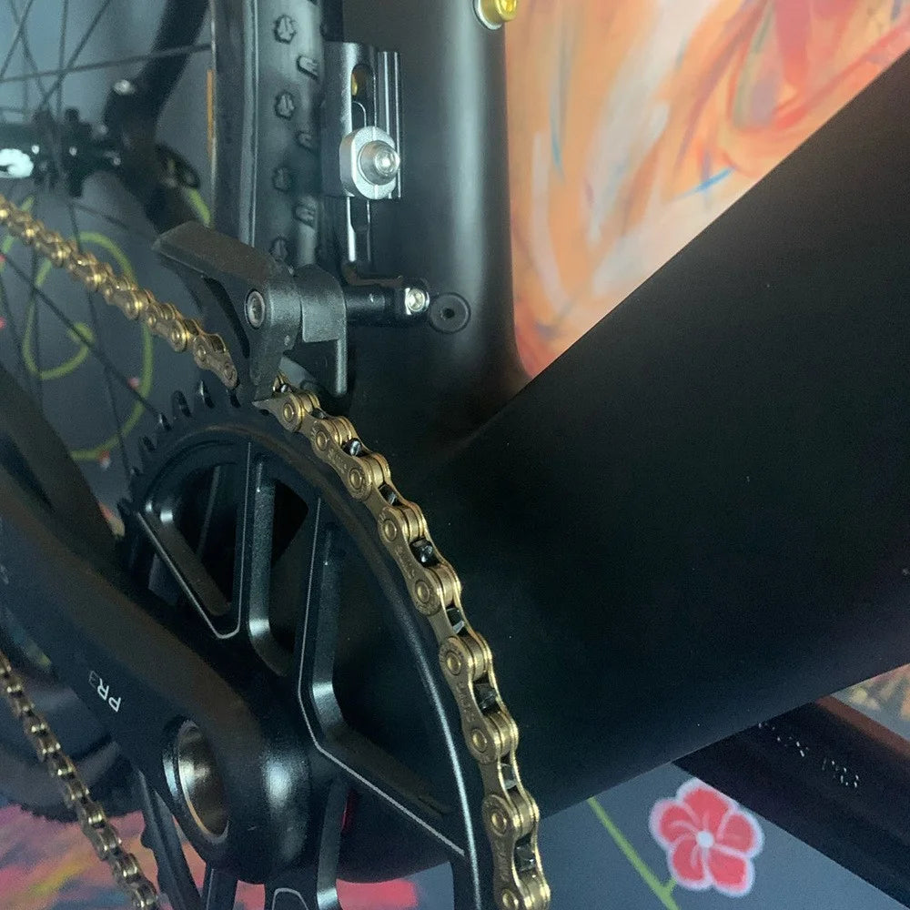 ZTTO CG17 Aluminum Alloy Direct Mount Chainring Guard Mountain Bike Pulley Chain Stabilizer - 31.8mm / Black - 6