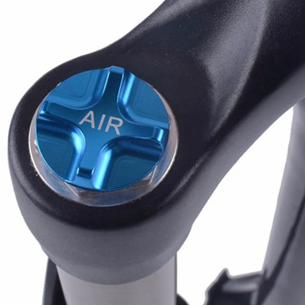 ZTTO MTB Bicycle Front Fork Caps Suspension Covers Aluminum Alloy Air Gas Protector Parts - Blue - 3
