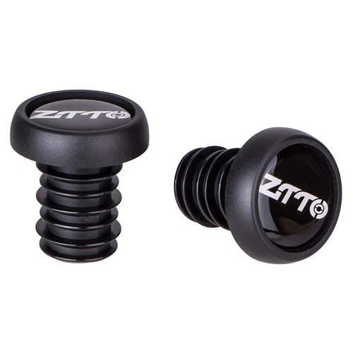 ZTTO 22.2mm Bicycle Handlebar End Plugs MTB Road Bike Handle Grip Rubber Caps - Black - 1