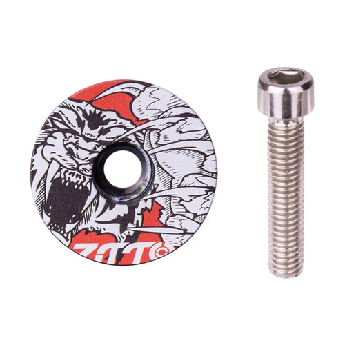 ZTTO 28.6mm Bike Front Fork Stem Top Caps Aluminum Alloy  Bicycle Headset Top Covers with Bolts - Style A - 1
