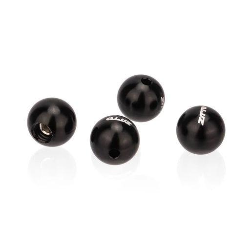 ZTTO XWM2 4pcs Ball Aluminum Alloy Bike Brake Cable Caps Gear Wire End Tips Crimps with Wrench for Road Bike - Black - 2