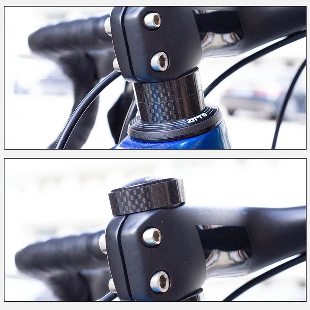 ZTTO 28.6mm Bicycle Headset Spacer Carbon Fiber Gasket Bike Front Fork Spare Parts - 1mm - 4