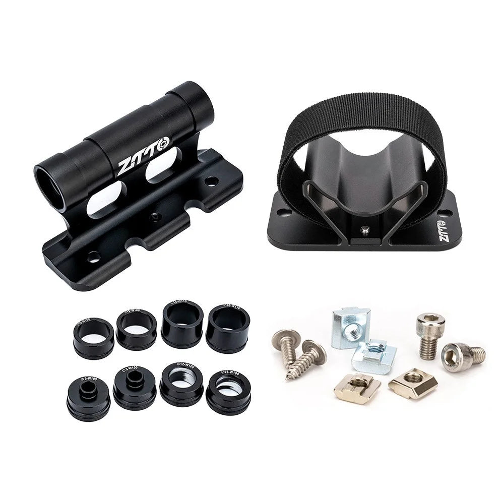 ZTTO Aluminum Alloy Bicycle Rack Mount Kit Front Fork Mount Bracket Rear Wheel Holder Set - 1