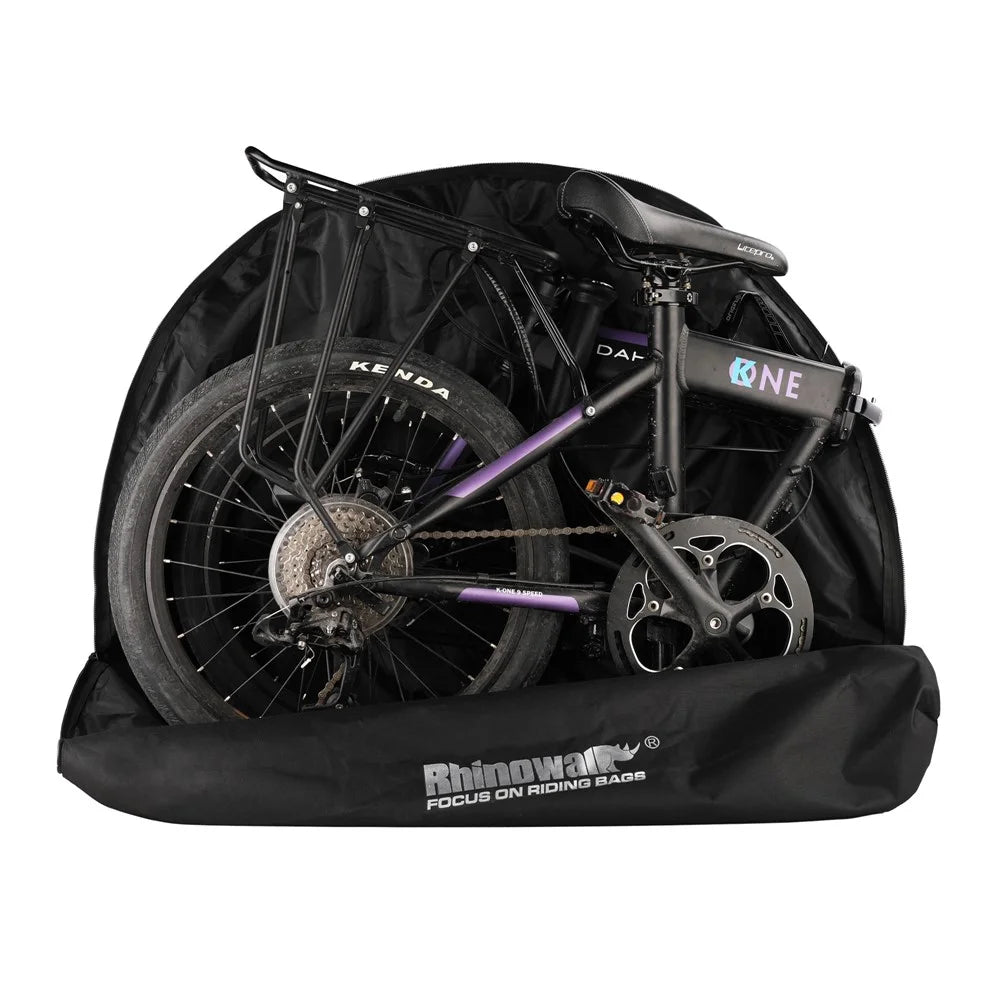 RHINOWALK RF203 20 inch Bike Front Bag Large Capacity Shoulder Bag Folding Storage Bag - 5