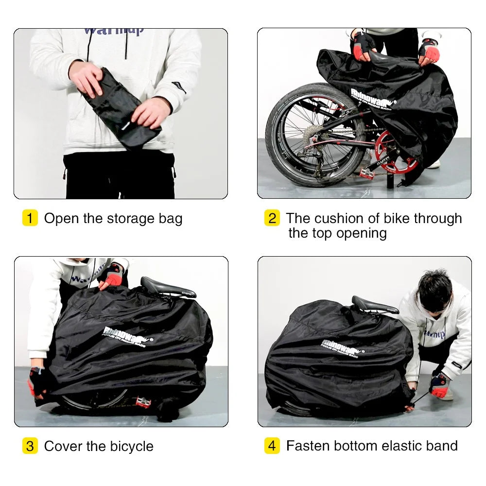 RHINOWALK RF202 Folding Bike Bag for 20 Inch-22 Inch Outdoors Bike Transport Bag - 5