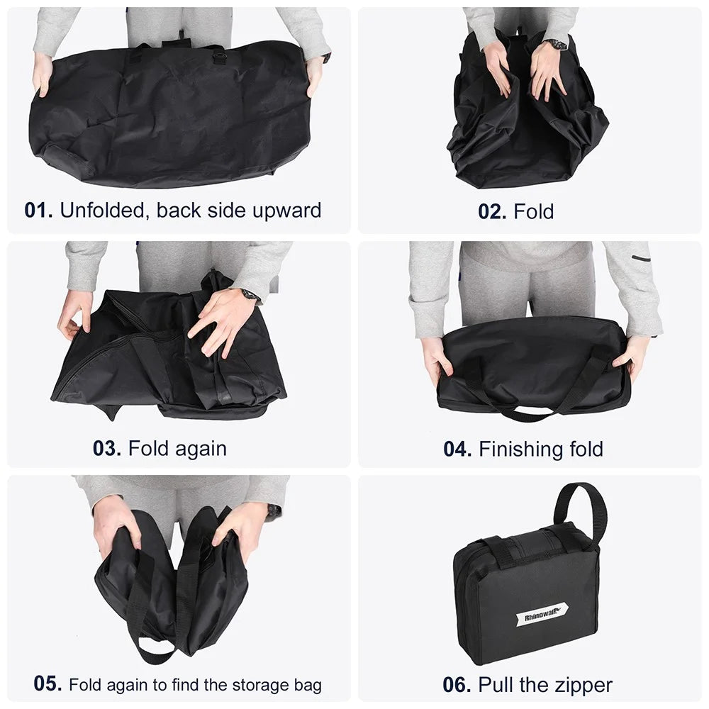 RHINOWALK RF163 14-16 inch Bike Front Bag Folding Shoulder Bag Outdoor Carrying Bag - 3