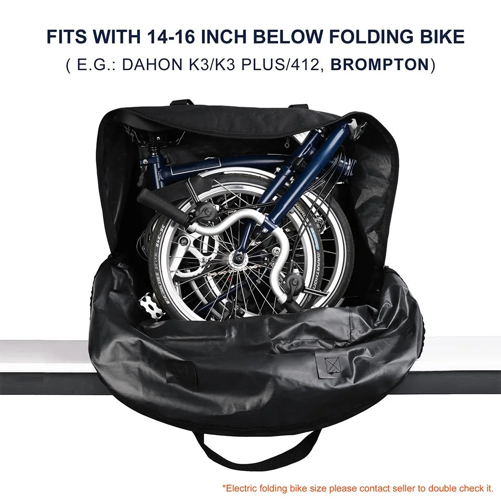RHINOWALK RF163 14-16 inch Bike Front Bag Folding Shoulder Bag Outdoor Carrying Bag - 4