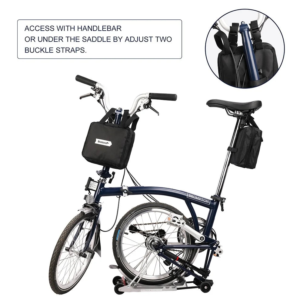 RHINOWALK RF163 14-16 inch Bike Front Bag Folding Shoulder Bag Outdoor Carrying Bag - 5