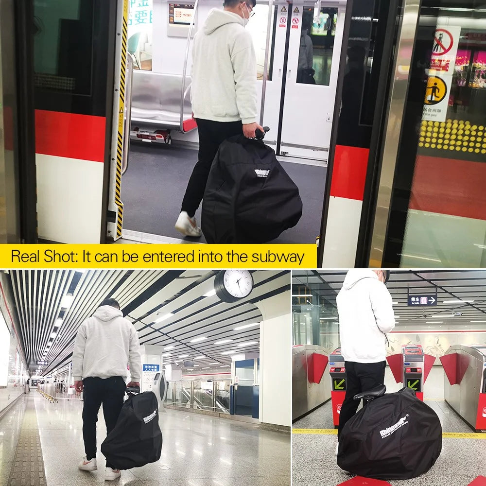 RHINOWALK RF162 Bicycle Folding Carry Bag Pouch for 14-16 inch Bike Transport Bag - 3