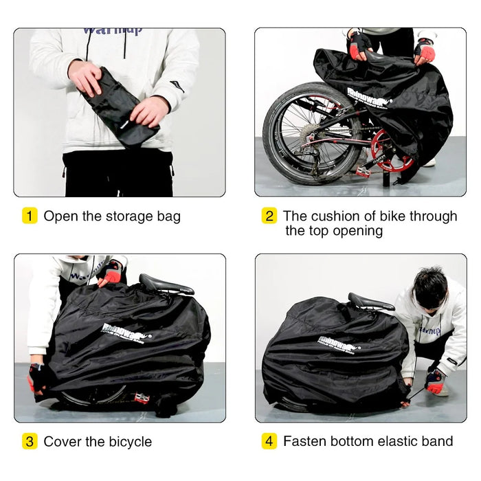 RHINOWALK RF162 Bicycle Folding Carry Bag Pouch for 14-16 inch Bike Transport Bag - 4