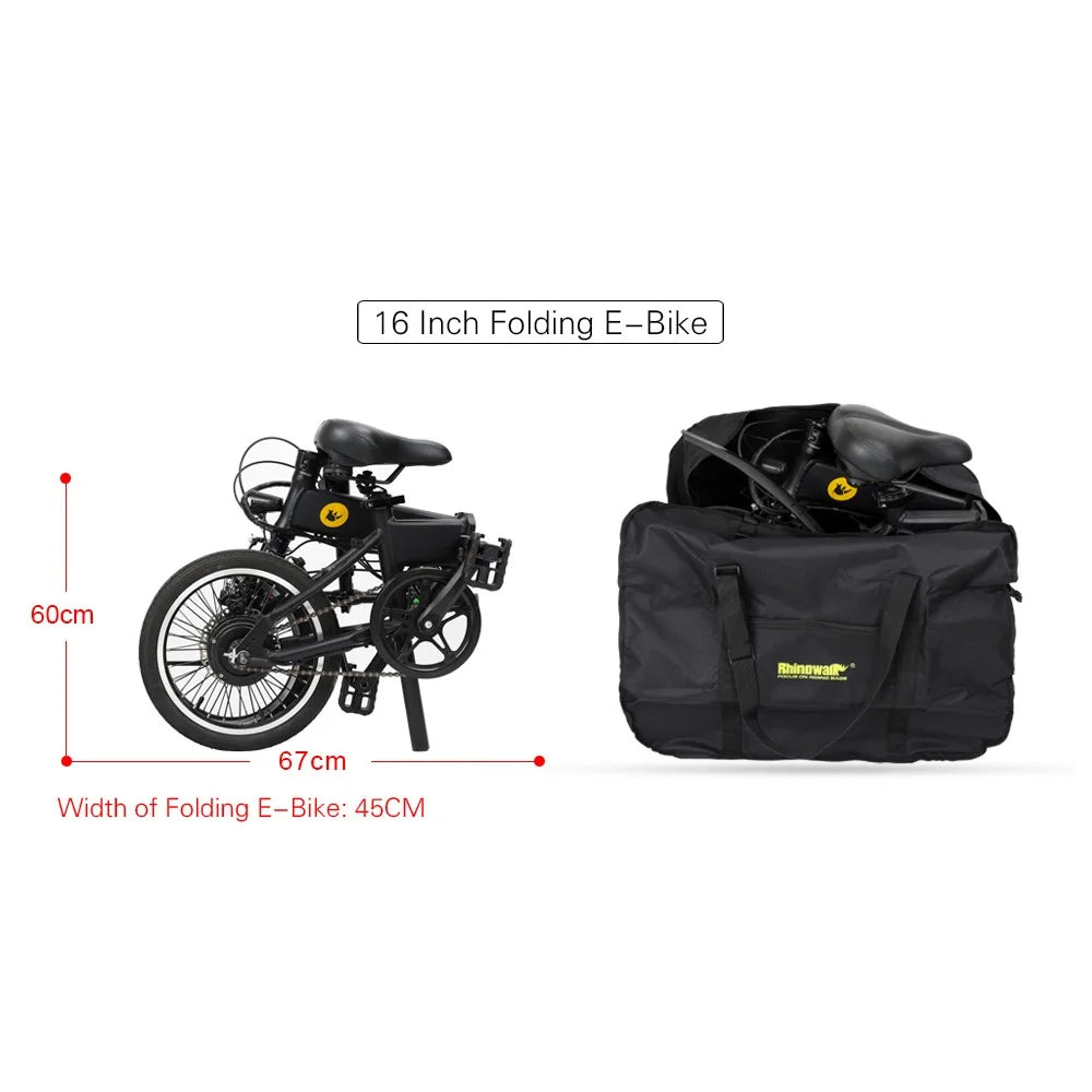 RHINOWALK RF161 Storage Bag for 14 Inch / 16 Inch Folding Bike Portable Handbag - 6