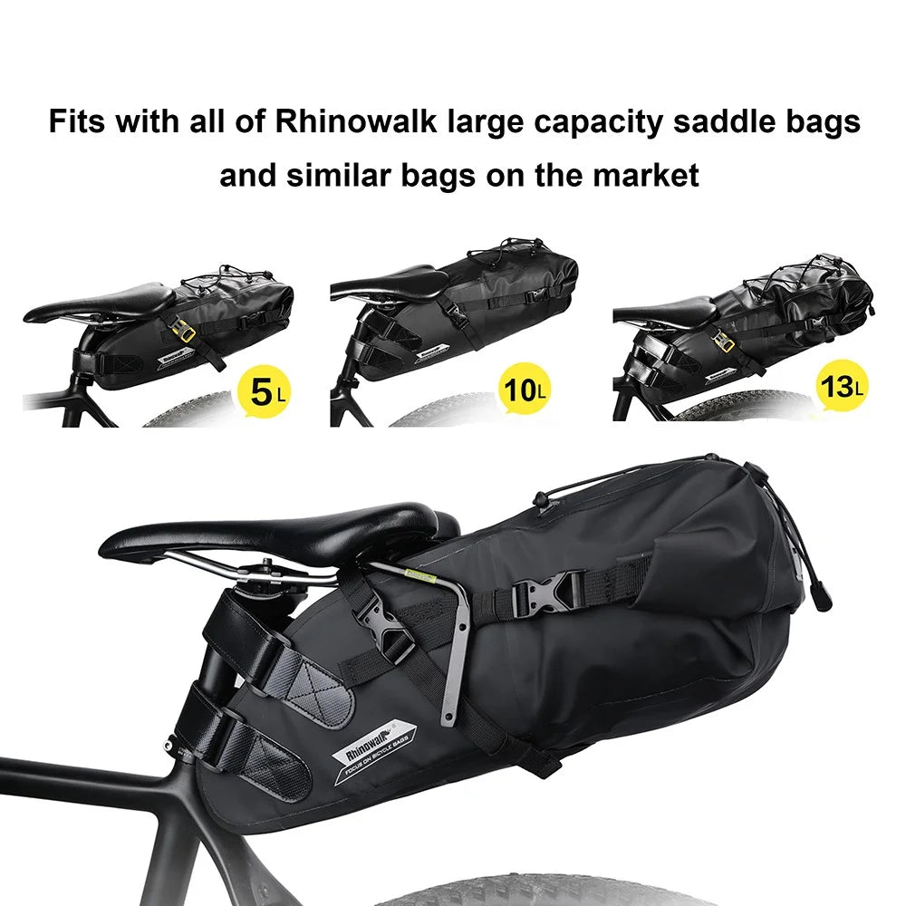 RHINOWALK Aluminum Alloy Bicycle Saddle Bag Stabilizer Support for Saddle Bag Anti Shaking - 3