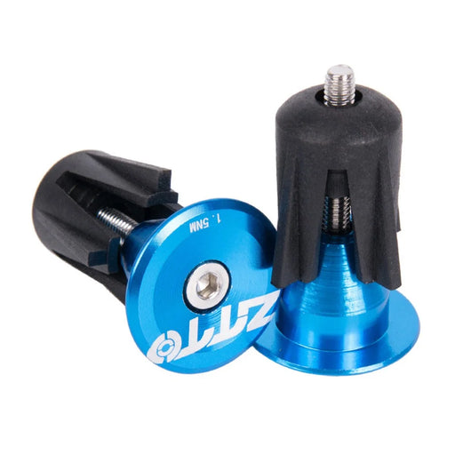 ZTTO 0901 1 Pair Bar End Plugs Handlebar End Caps Bike Handlebar Plugs for 22-24mm - Blue - 1