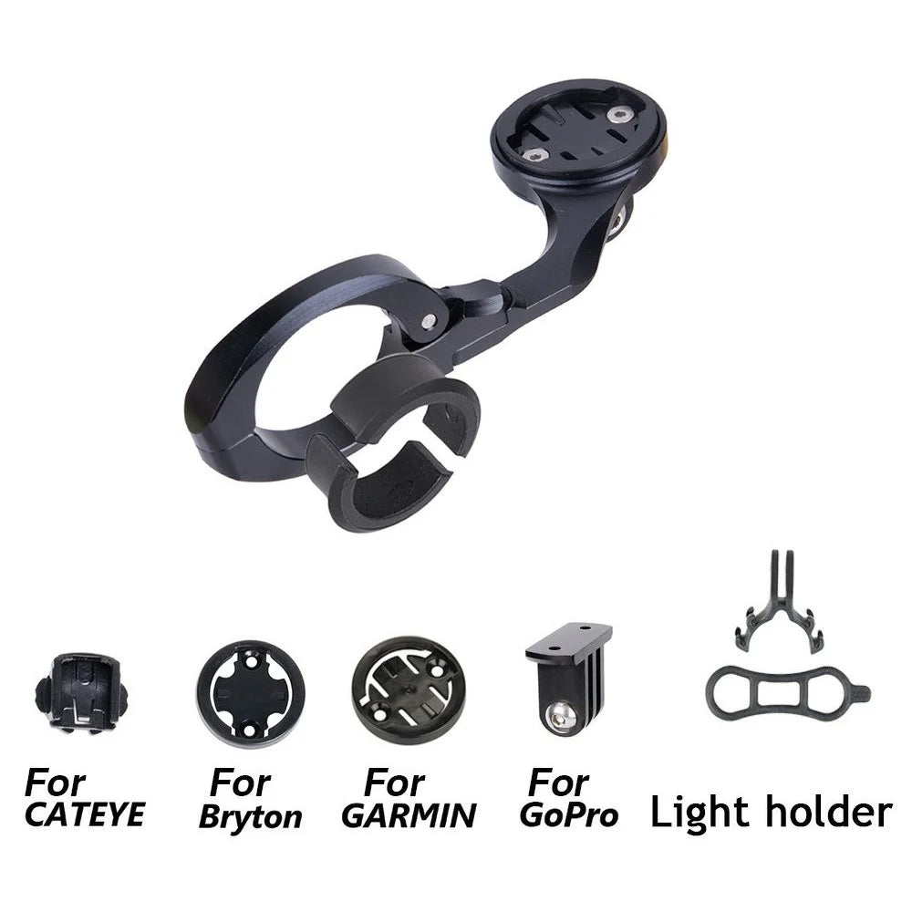 ZTTO 072 Bicycle Computer Holder Aluminum Alloy Bike Cycling Speedometer Bracket - Black - 2