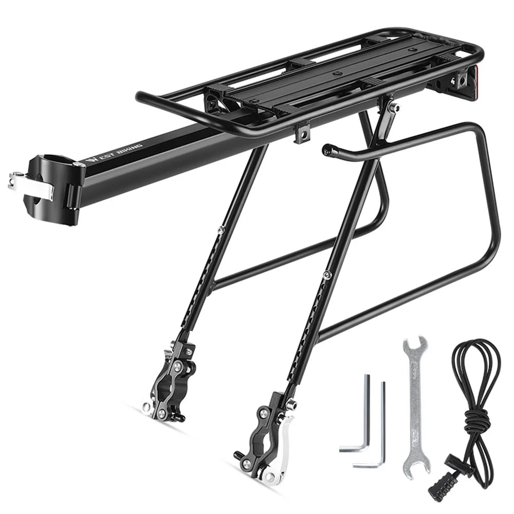 WEST BIKING YP0712038 Bike Carrier Rack Bicycle Luggage Cargo Carryier Cycling Equipment Footstock - 1