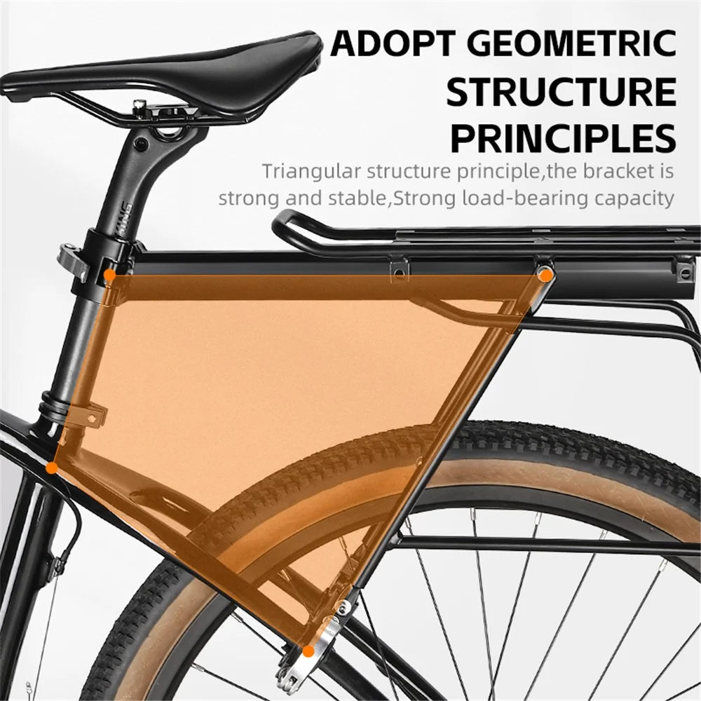 WEST BIKING YP0712038 Bike Carrier Rack Bicycle Luggage Cargo Carryier Cycling Equipment Footstock - 6
