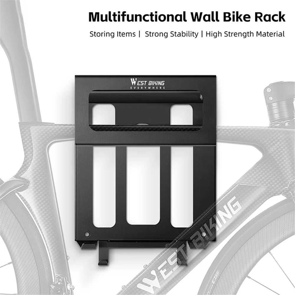 WEST BIKING YP0712039 Bicycle Wall Rack Hot-Rolled Steel Road Bike Wall-Mounted Shelf - 2