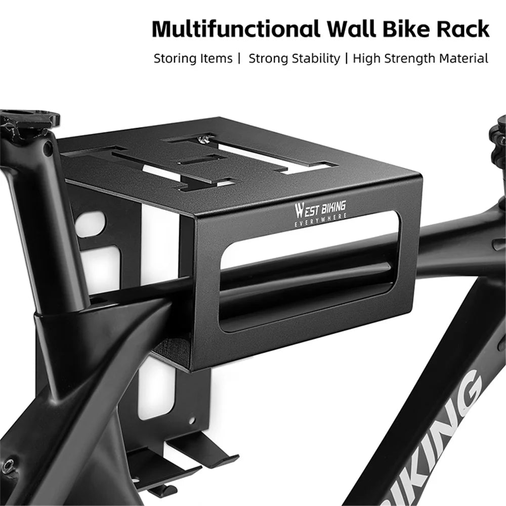 WEST BIKING YP0712039 Bicycle Wall Rack Hot-Rolled Steel Road Bike Wall-Mounted Shelf - 4