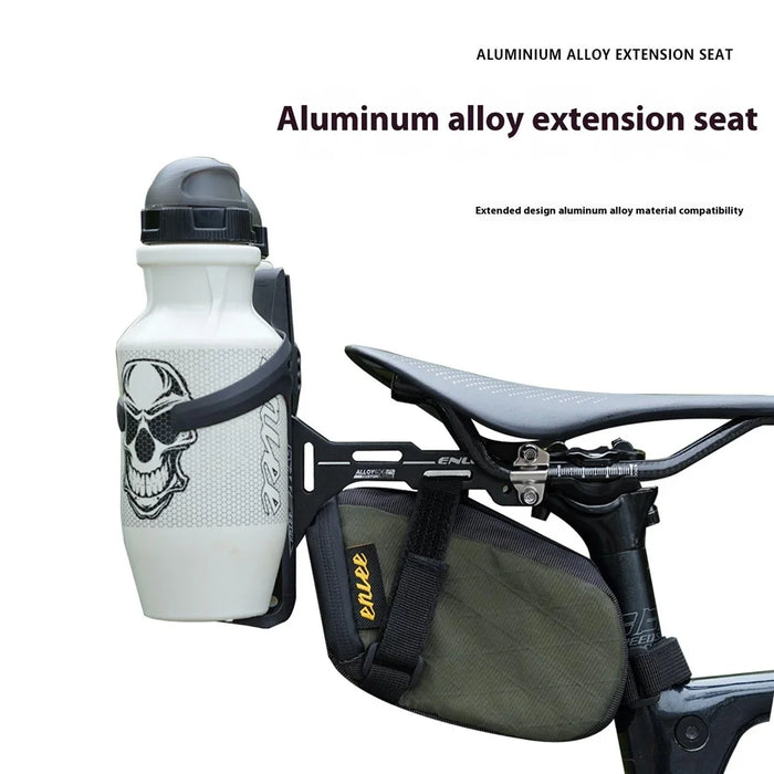 ENLEE Bike Saddle Bottle Cage Holder Adapter Aluminium Alloy Water Bottle Cage Extender - 2