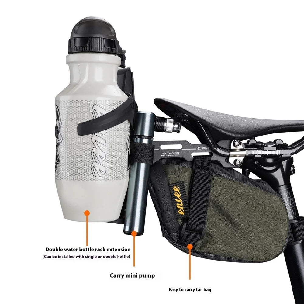 ENLEE Bike Saddle Bottle Cage Holder Adapter Aluminium Alloy Water Bottle Cage Extender - 3