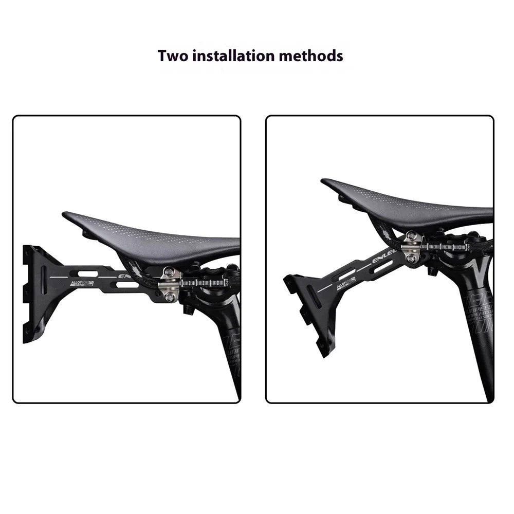 ENLEE Bike Saddle Bottle Cage Holder Adapter Aluminium Alloy Water Bottle Cage Extender - 5