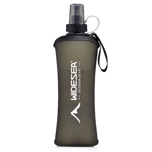 WIDESEA WSPC-003G Outdoor Running Cycling Sports Water Bottle 500ml TPU Soft Foldable Hydration Flask (BPA Free, No FDA) - 1