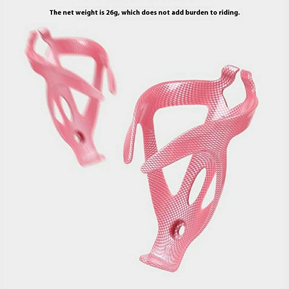 08CR0083 Bicycle Water Bottle Cage Carbon Fiber Texture Drink Holder Bracket for Mountain Road Bike - 3