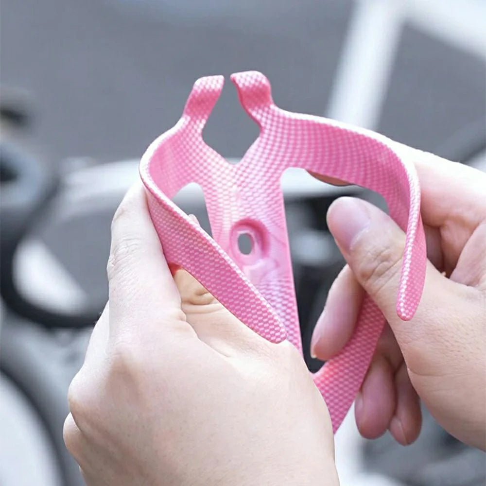 08CR0083 Bicycle Water Bottle Cage Carbon Fiber Texture Drink Holder Bracket for Mountain Road Bike - 6