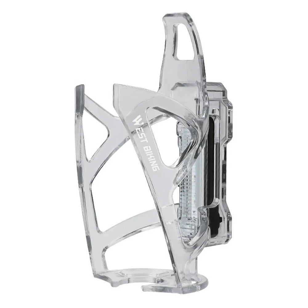 WEST BIKING YP0704049 For Mountain Road Bike Water Bottle Cage with Detachable Warning Light - Transparent - 1