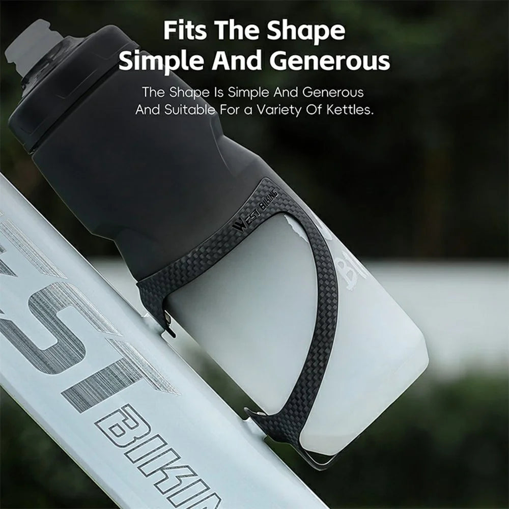 WEST BIKING YP0704050 Carbon Fiber Water Bottle Cage for Mountain Road Bike Cycling Bottle Holder - 5