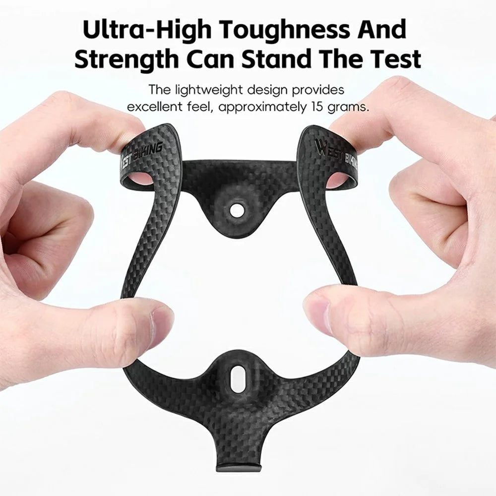 WEST BIKING YP0704050 Carbon Fiber Water Bottle Cage for Mountain Road Bike Cycling Bottle Holder - 7