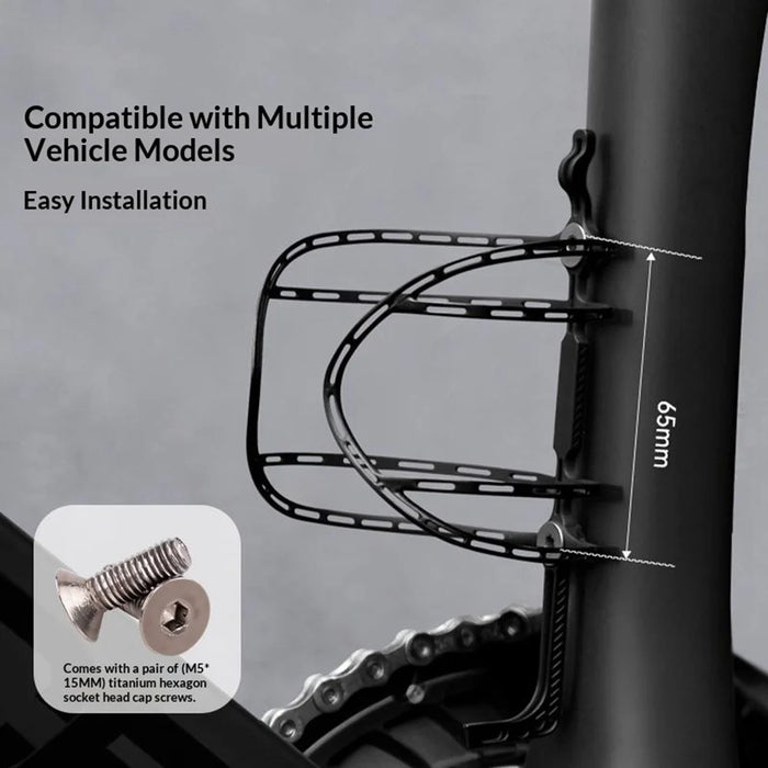 GUB T40 3D Printed Titanium Alloy Water Bottle Cage for Bicycle Ultra Light Bottle Holder Bracket - 5